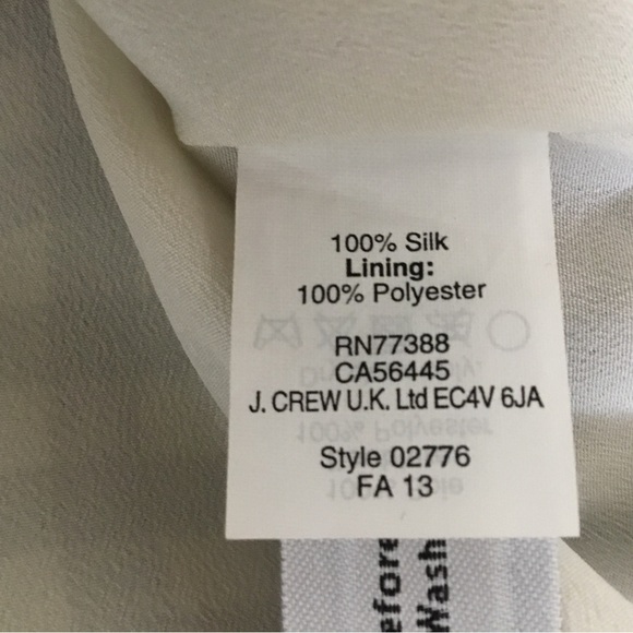 J.Crew Sleeveless Silk Blouse, size 0 - Picture 5 of 6